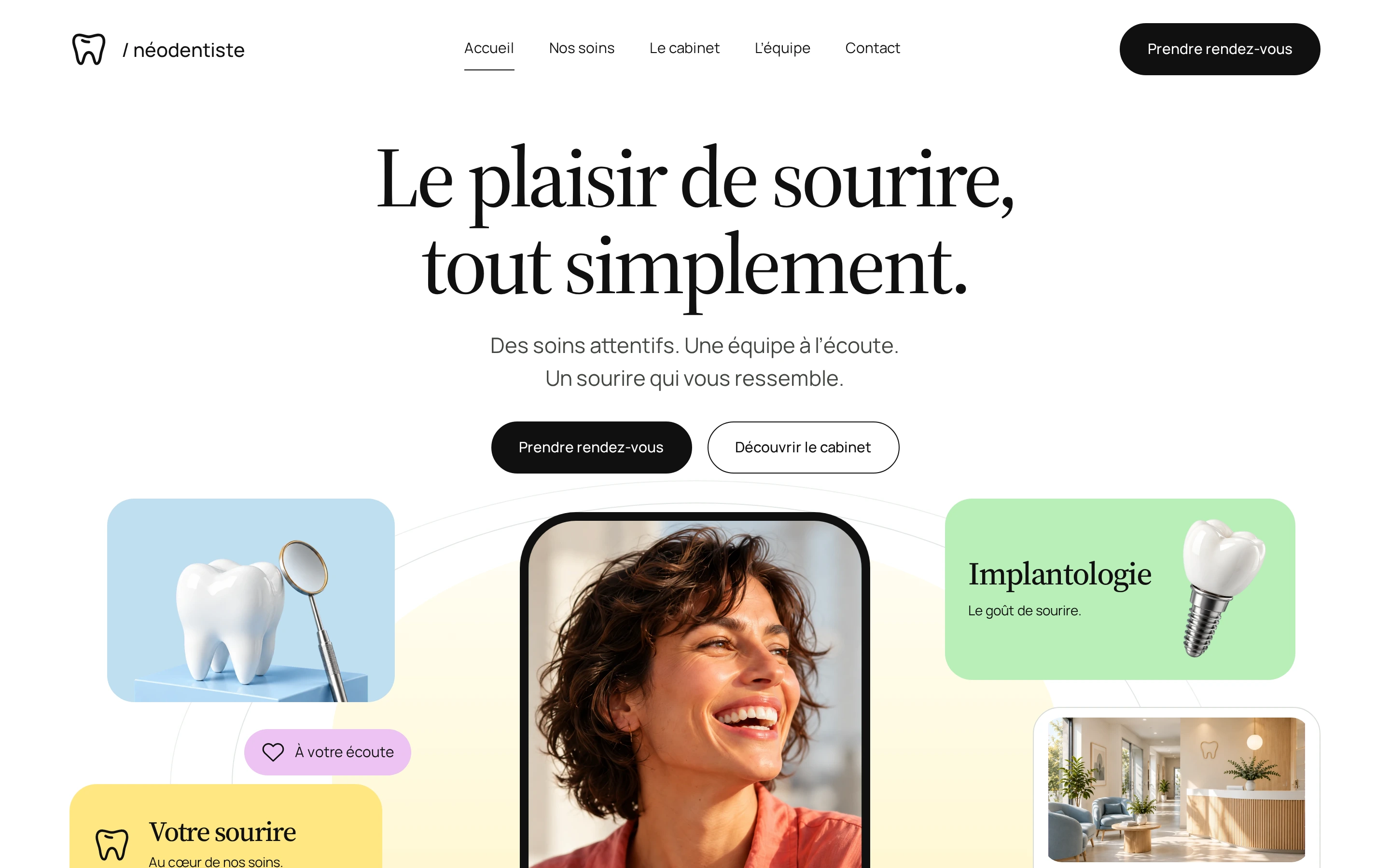 Page d’accueil du modèle Fenêtres pastel